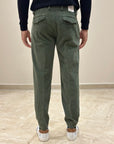 FW25 BRO-SHIP PANTALONE STOCCOLMA IN VELLUTO - MILITARE