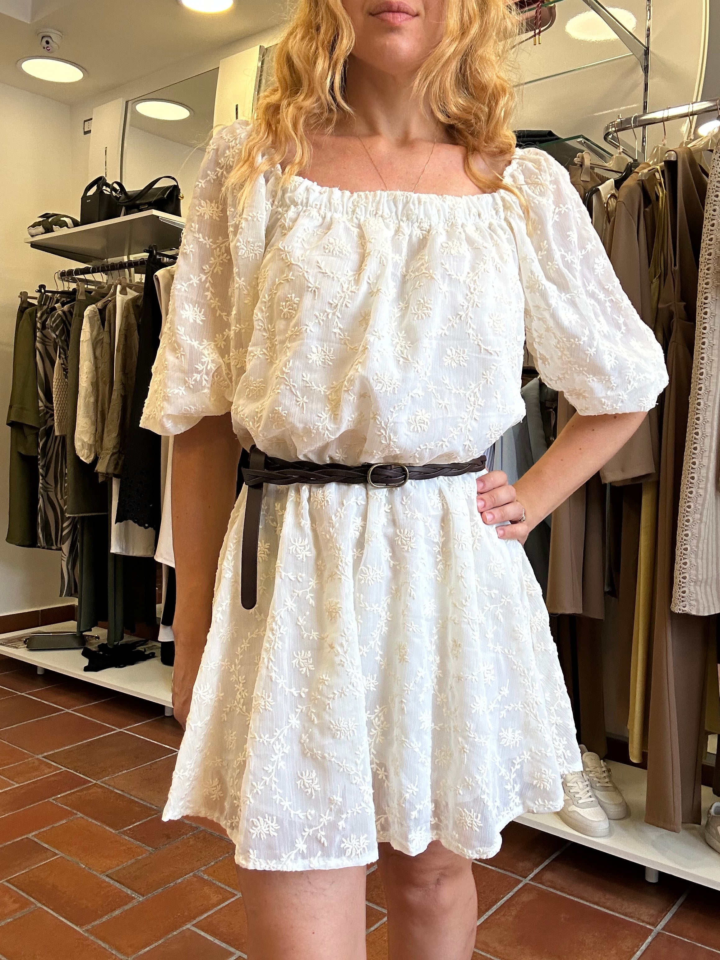 SAIPH ABITO PANNA CON CINTURINO - COD.95169