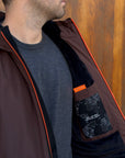 Giubbotto AURELIO Long Velour - Brown - SUNS