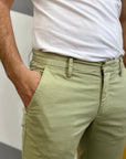 BRO SHIP PANTALONE TASCA AMERICA CAPRI - SALVIA