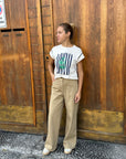 PENNYBLACK  Pantaloni ampi in cotone pique' - Beige - PBBMAGIA