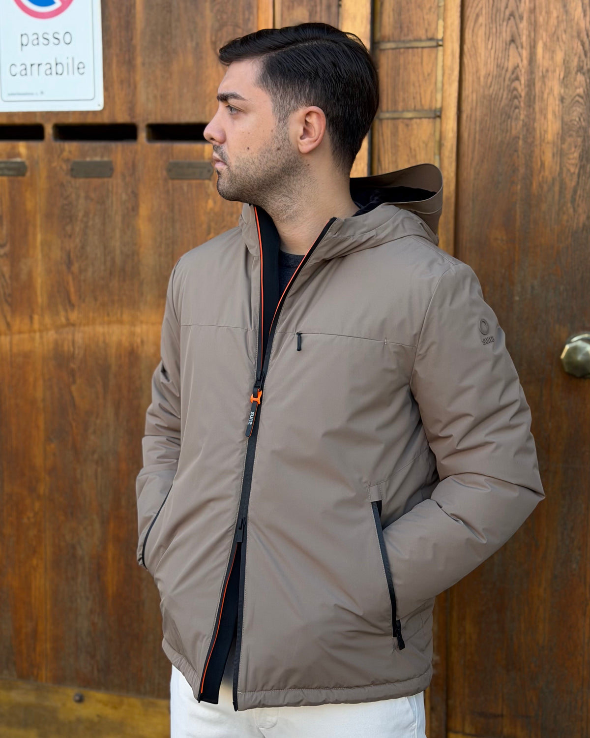 Giubbotto AURELIO Velour - Fossil - SUNS