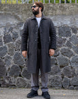 OutFit Cappotto spigato in misto lana - Dark Grey