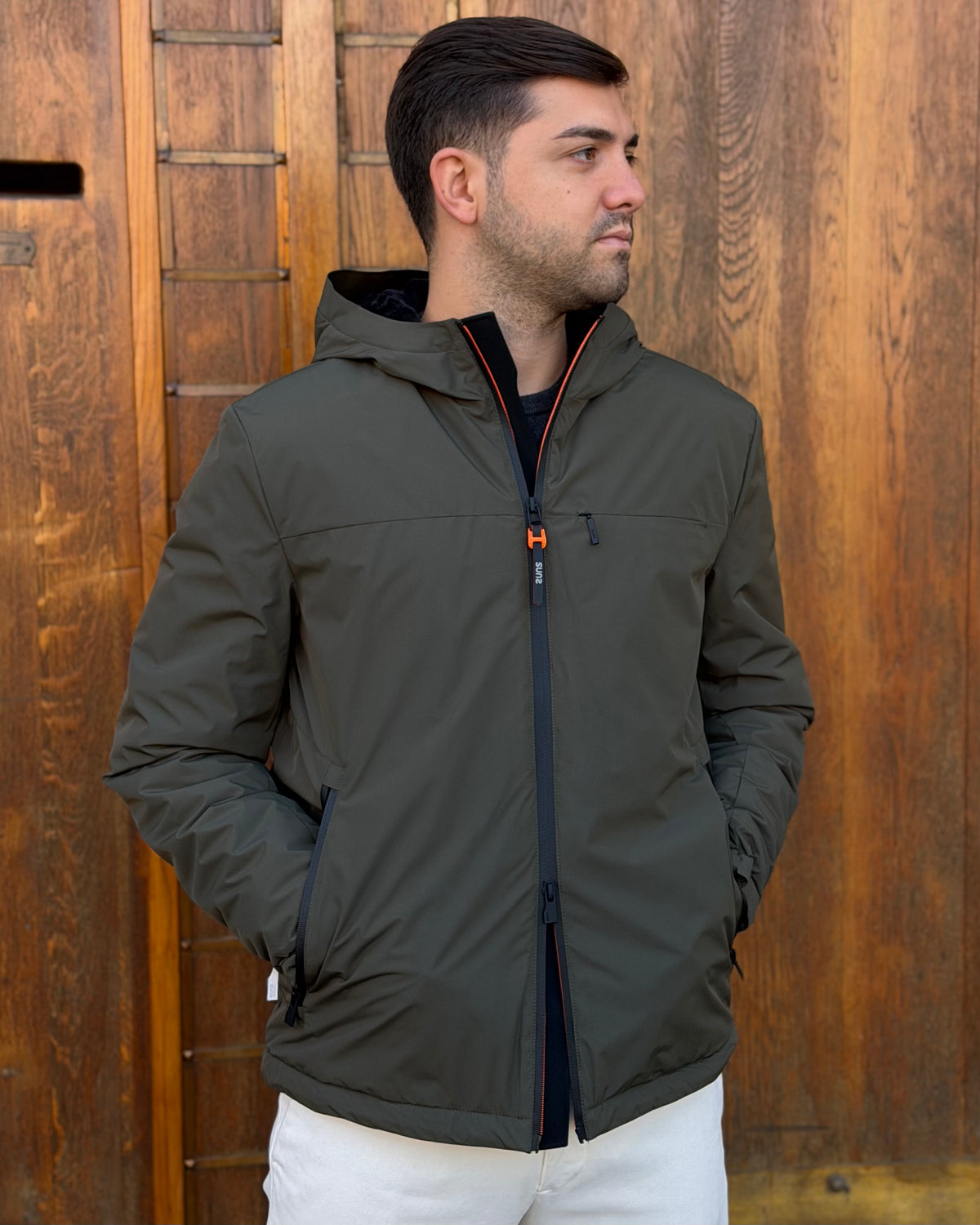 Giubbotto AURELIO Velour - Military - SUNS