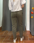 TELERIA ZED PANTALONE MONROE N5D MILITARE