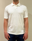 SUNS POLO FEDERICO LABEL IN PIQUET WHITE