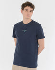 MANUEL RITZ SS24 T-SHIRT "NOTTE MAGICA" BLU