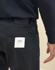 FW25 BRO-SHIP PANTALONE BOGOTA IN BULL REGULAR - NERO