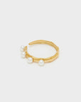 NALI' SS24 ANELLO ORO CON PERLE BIANCHE