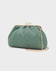 NALI' POUCH ESTRELLA IN TESSUTO VERDE - Marcello Fontana Shop