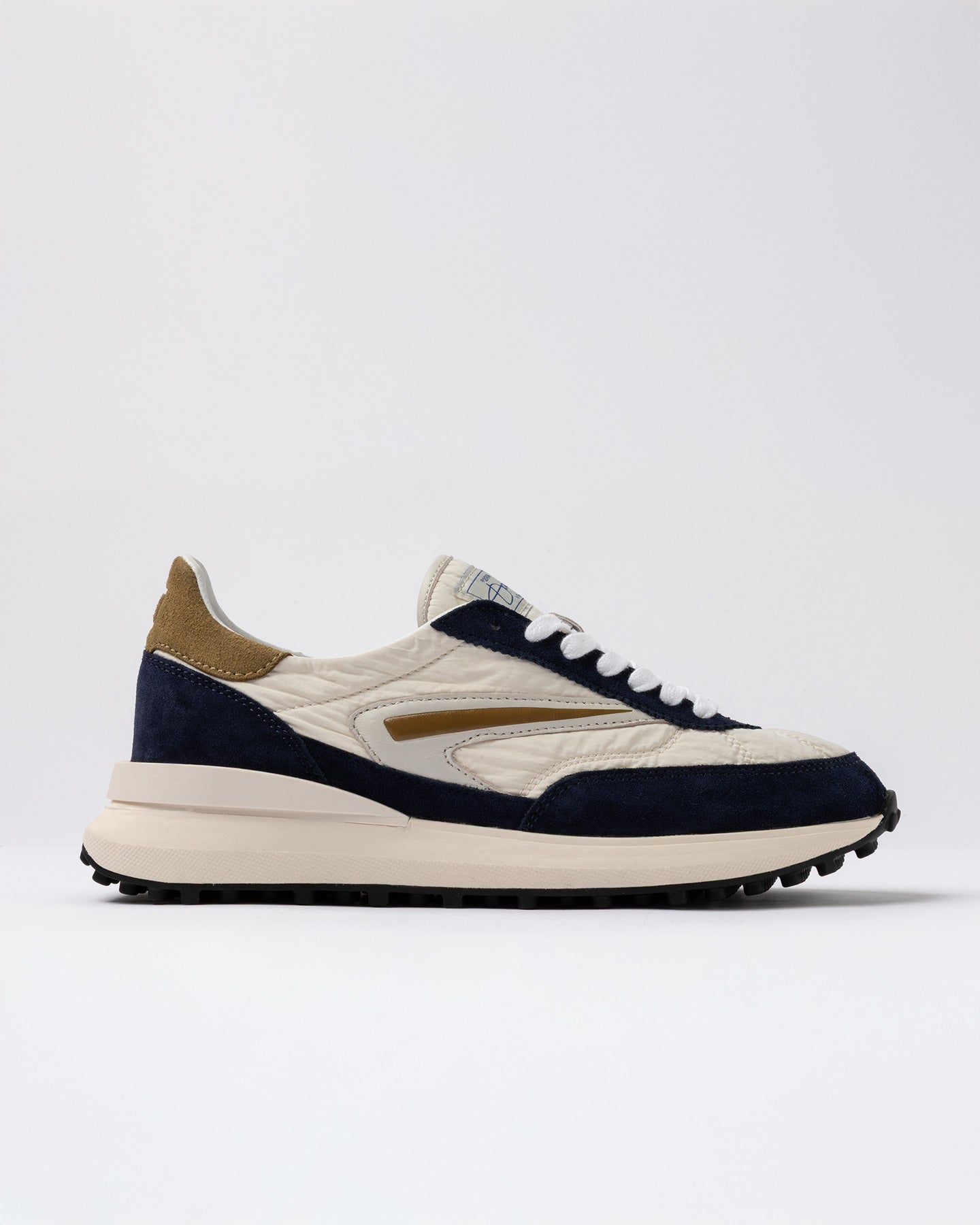 SS26 ATHLETA NYLON IVORY-BLUE - D.A.T.E. SNEAKERS