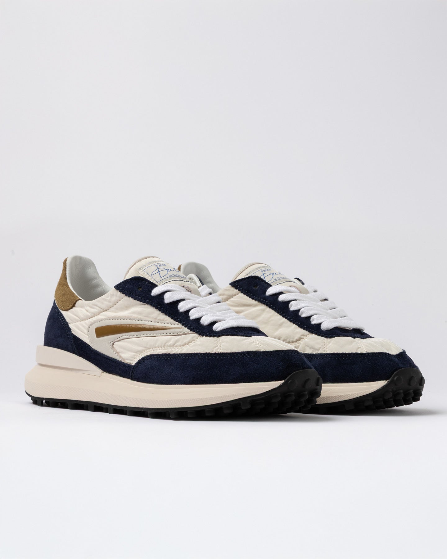 SS26 ATHLETA NYLON IVORY-BLUE - D.A.T.E. SNEAKERS