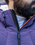 HESKIMO piumino air-short bistretch real down - Viola