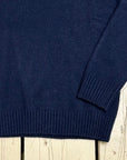 Privati Firenze Girocollo in Cashmere rasato - Navy - Marcello Fontana Shop