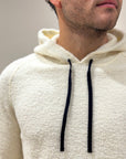 FW25 GALLIA FELPA ABART CON CAPPUCCIO - PANNA