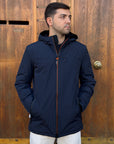 Giubbotto AURELIO Long Velour - Dark blue - SUNS