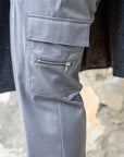 LabelRoute Pantalone kay fresco lana con tasconi - Grigio