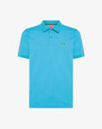 SUN68 SS24 POLO TURCHESE CON LOGO