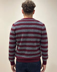 FW25 GALLIA CARDIGAN SHON - BORDO / GRIGIO MELANGE