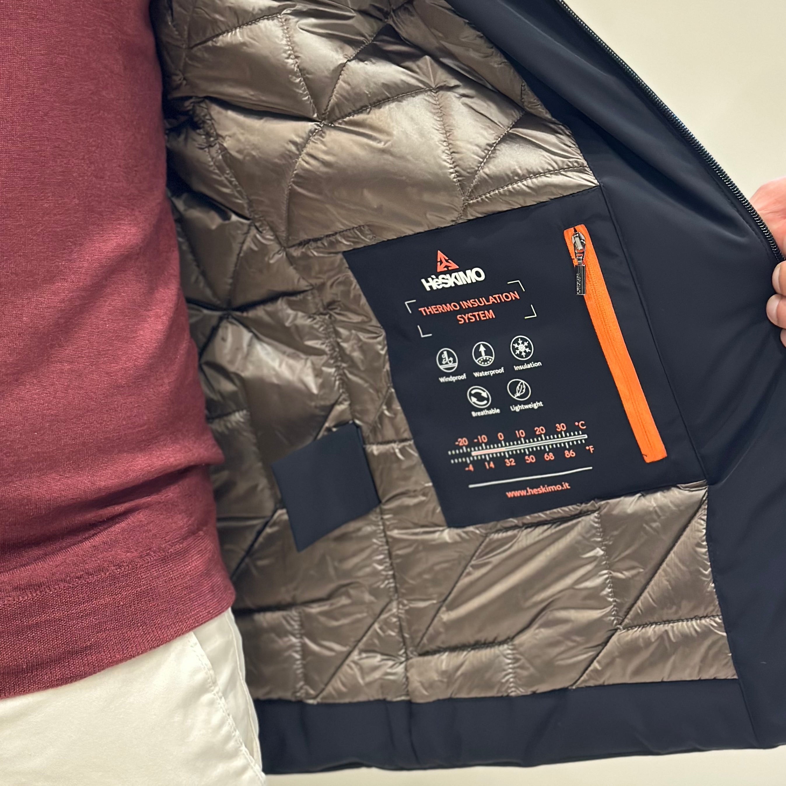 HESKIMO Giubbotto tecnico GS-TECH LUNGO  - NERO - Marcello Fontana Shop