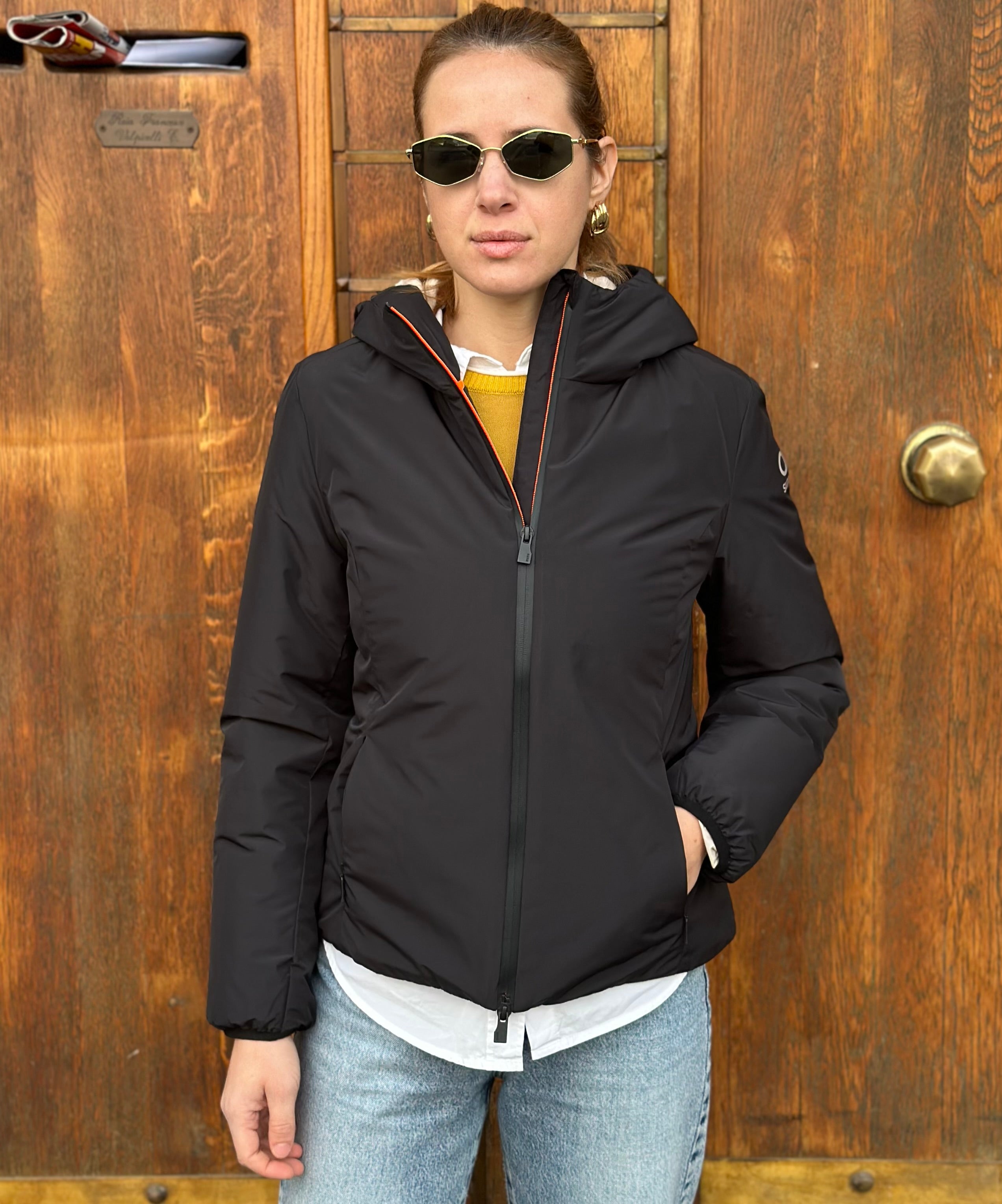 GIUBBOTTO AURELIA VELOUR BLACK  - SUNS - Marcello Fontana Shop