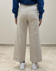 FW25 TELERIA ZED PANTALONE NAMI ECRU'