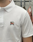 ROY ROGER'S POLO IN PIQUET BIANCO