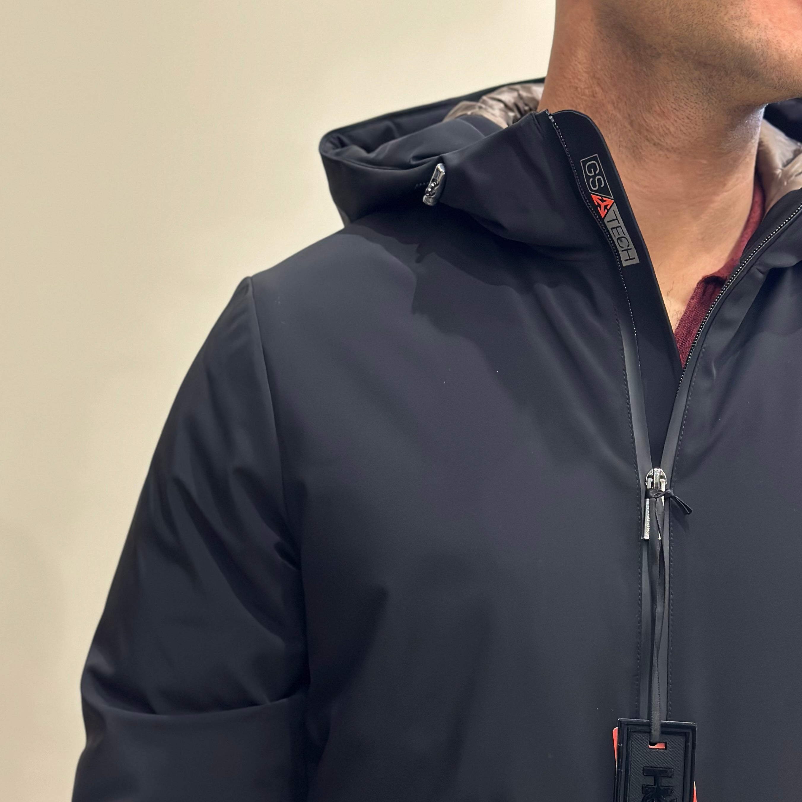 HESKIMO Giubbotto tecnico GS-TECH LUNGO  - NERO - Marcello Fontana Shop