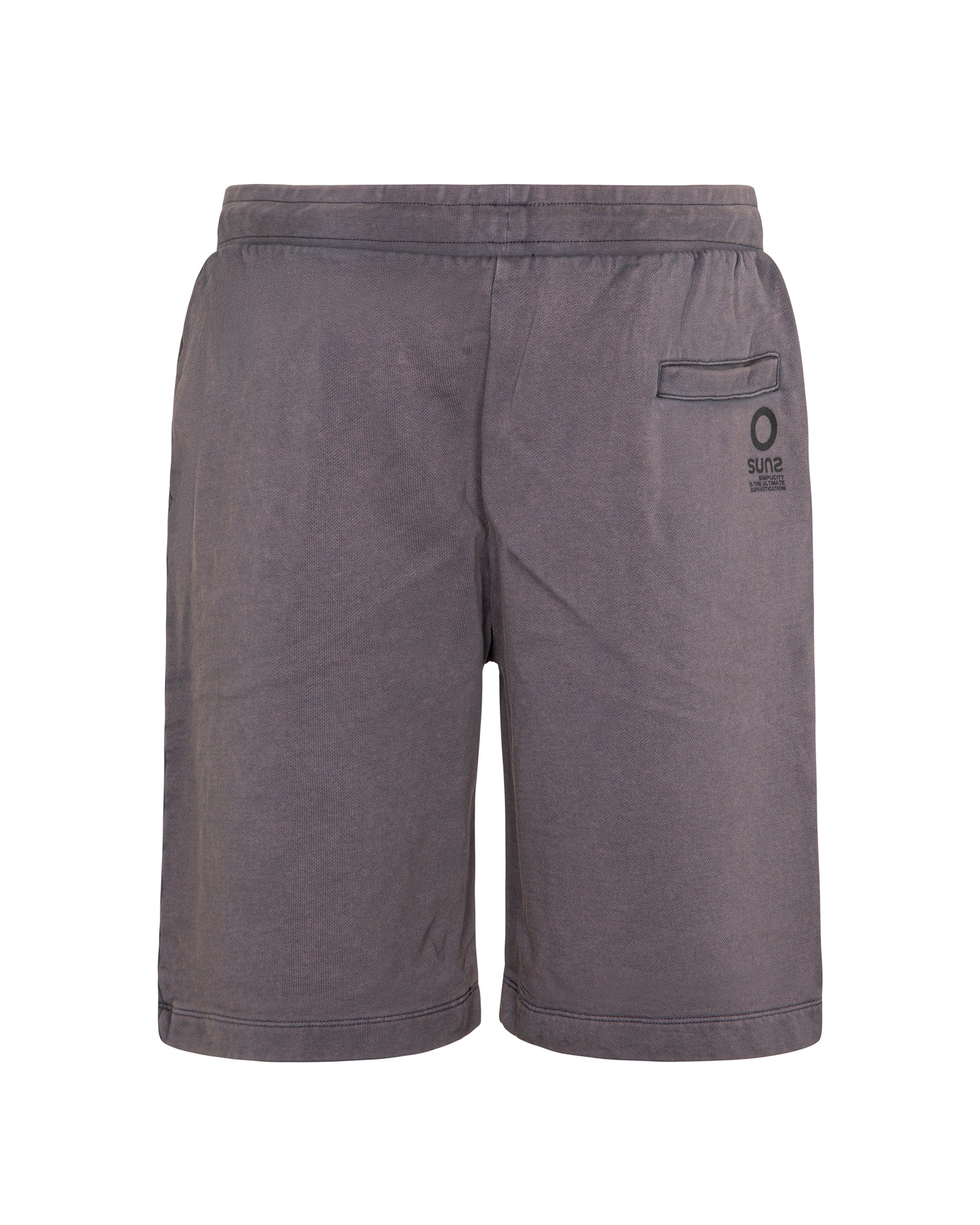 Bermuda Uomo SUNS Ale Dye in tinto capo Dark Grey