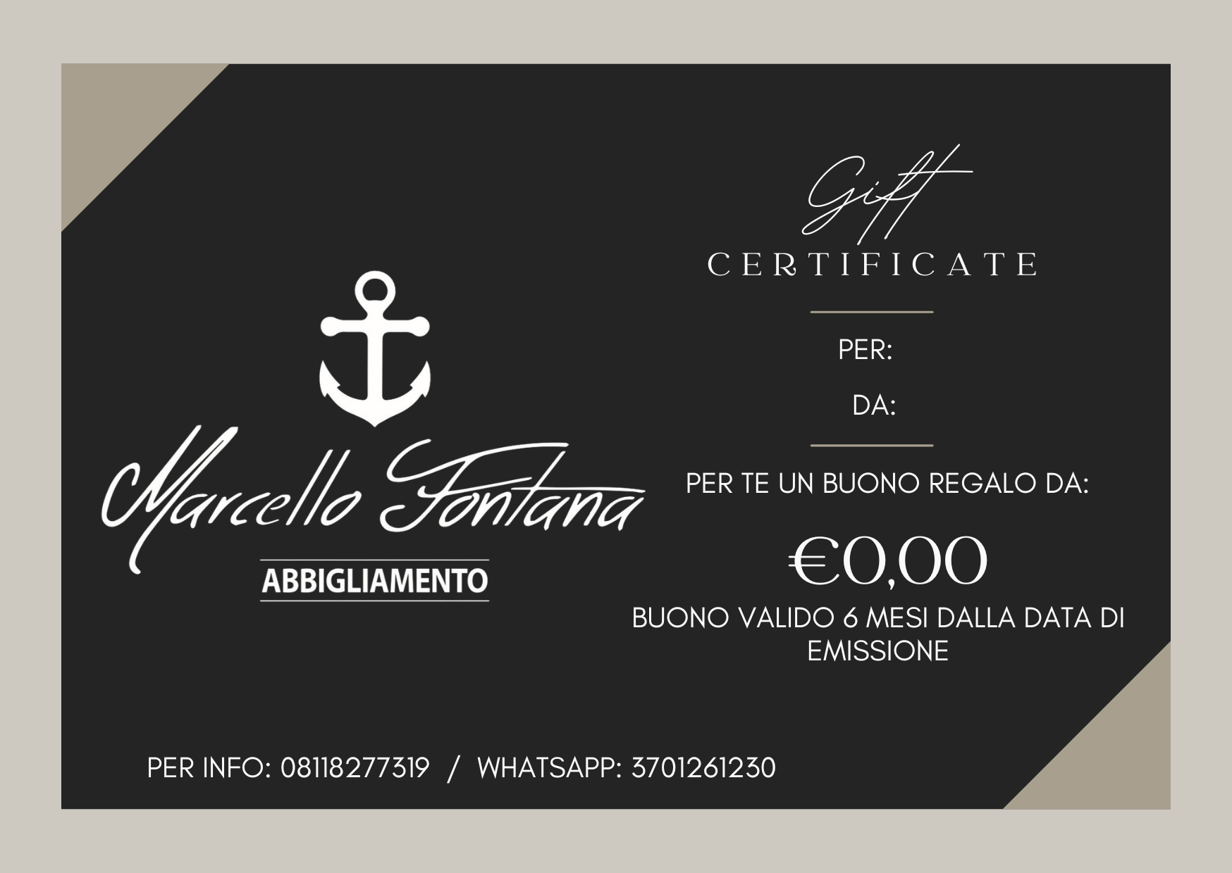 BUONO REGALO