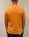 SUNS POLO FEDERICO LABEL IN PIQUET ORANGE