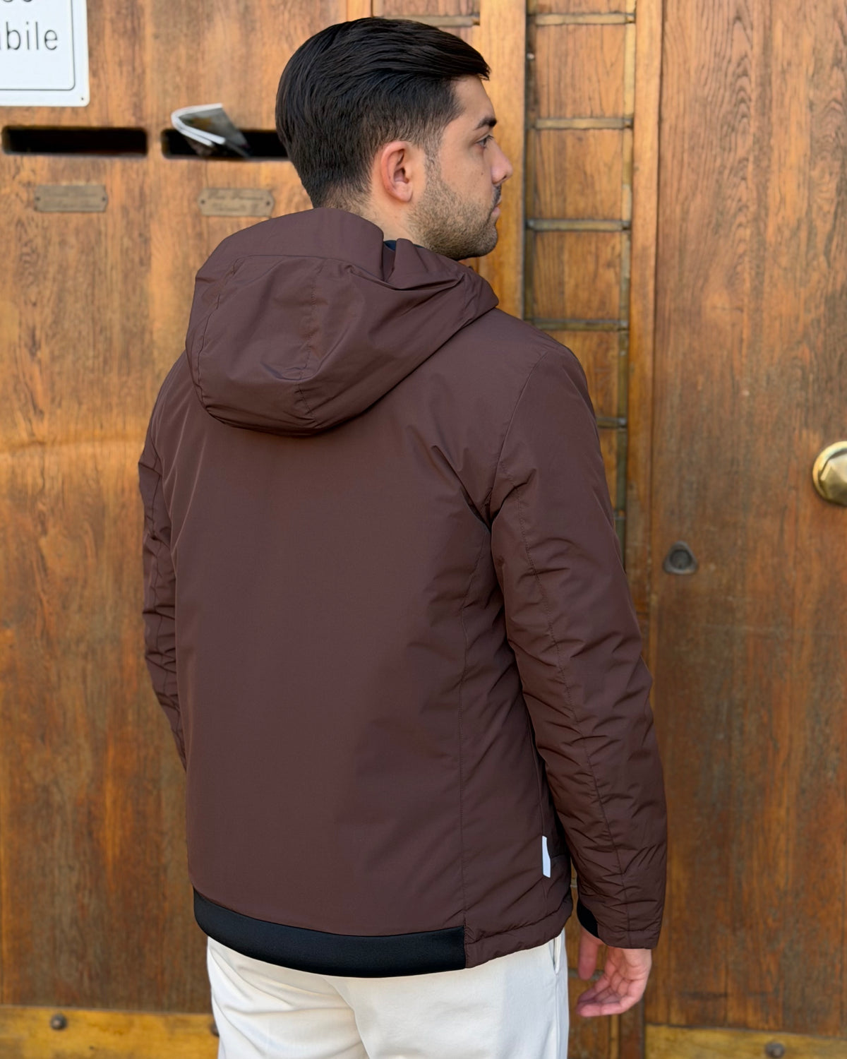 Giubbotto AURELIO Velour - Brown - SUNS