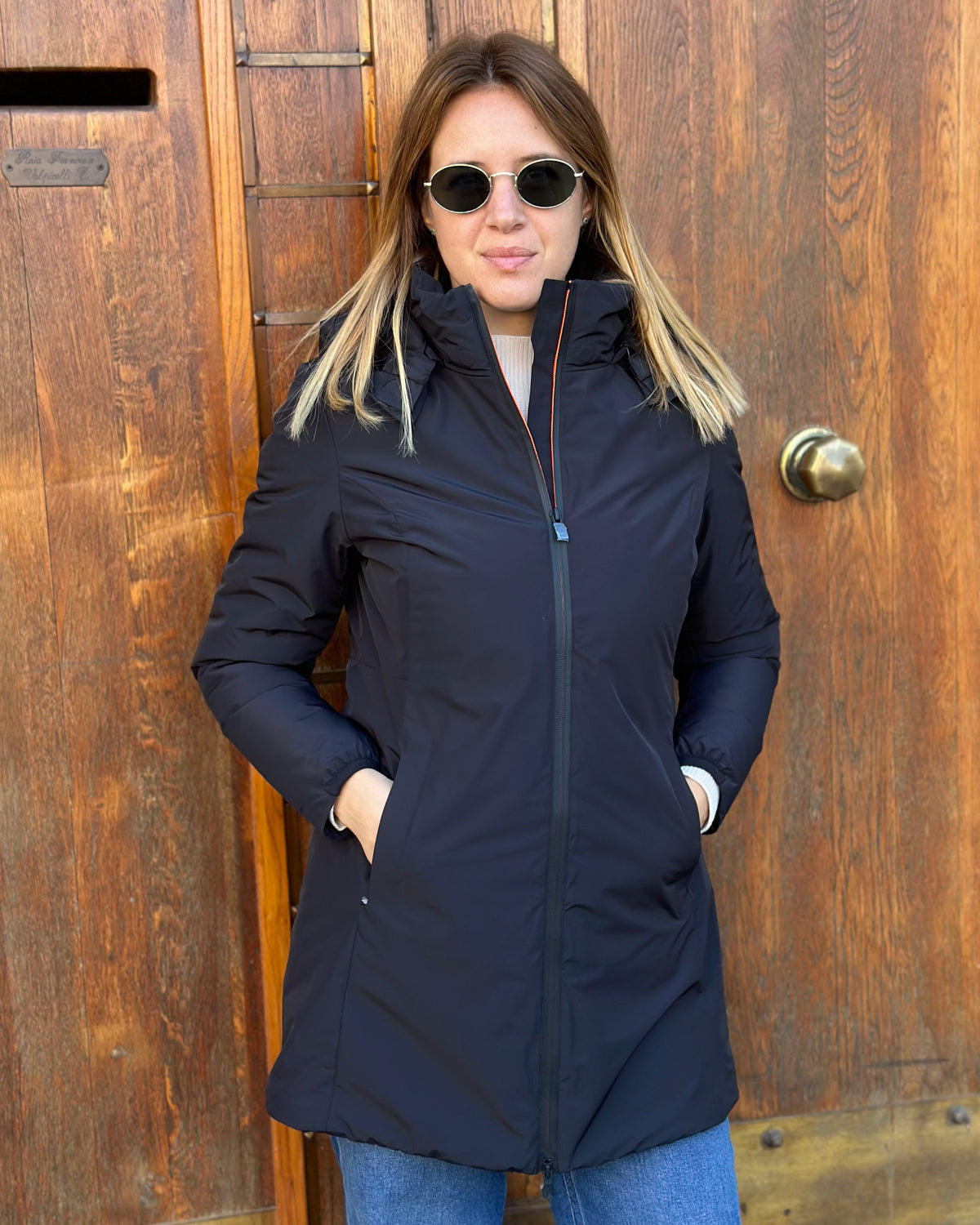 Giubbotto NINA Velour - Black - SUNS