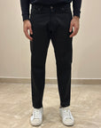 FW25 BRO-SHIP PANTALONE BOGOTA IN BULL REGULAR - NERO