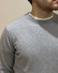Girocollo 100% Cashmere grigio - Privati Firenze