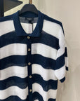 PRIVATI FIRENZE POLO CAMICIA - BIANCO/BLU