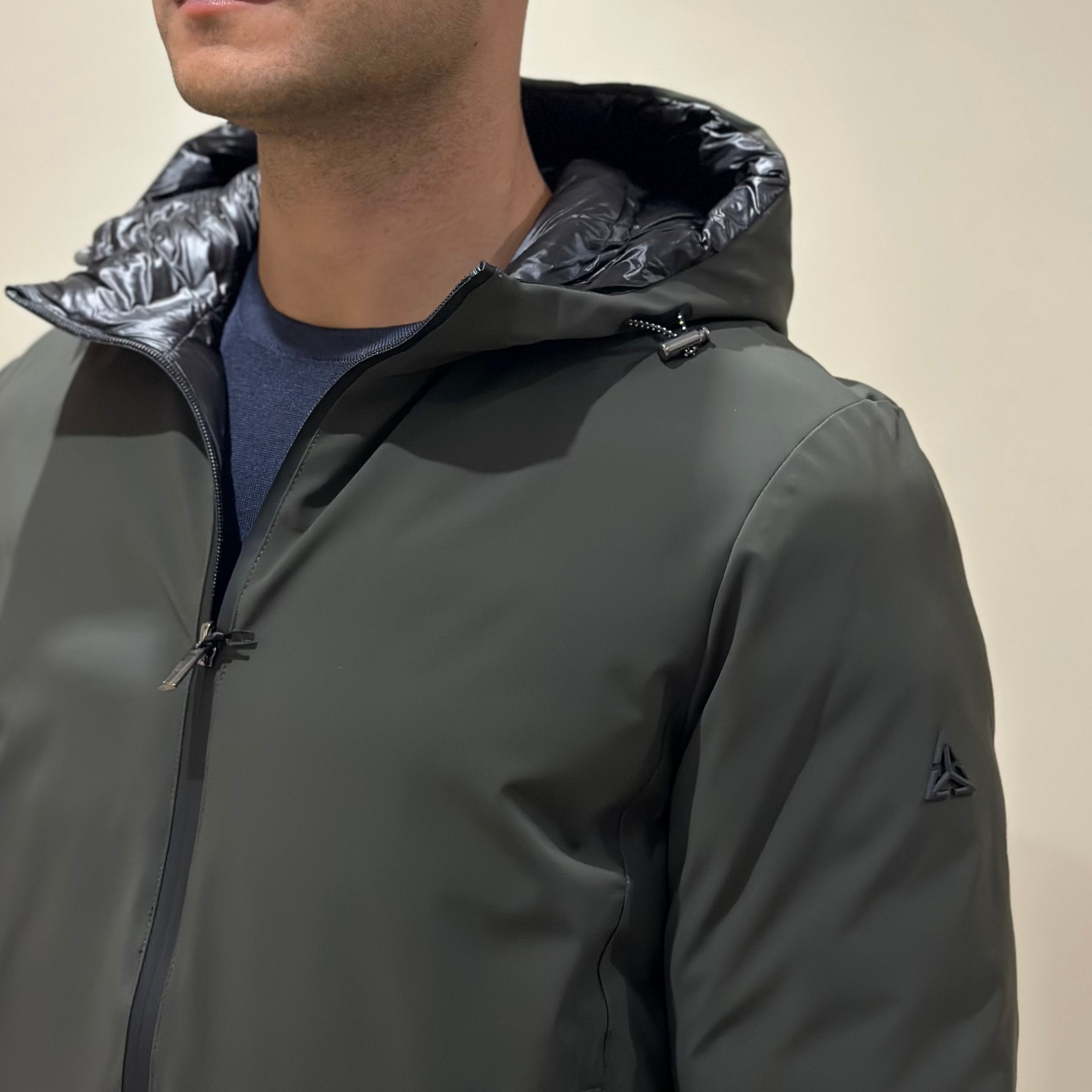 HESKIMO Giubbotto tecnico REVERSIBILE - MILITARE/NERO - Marcello Fontana Shop