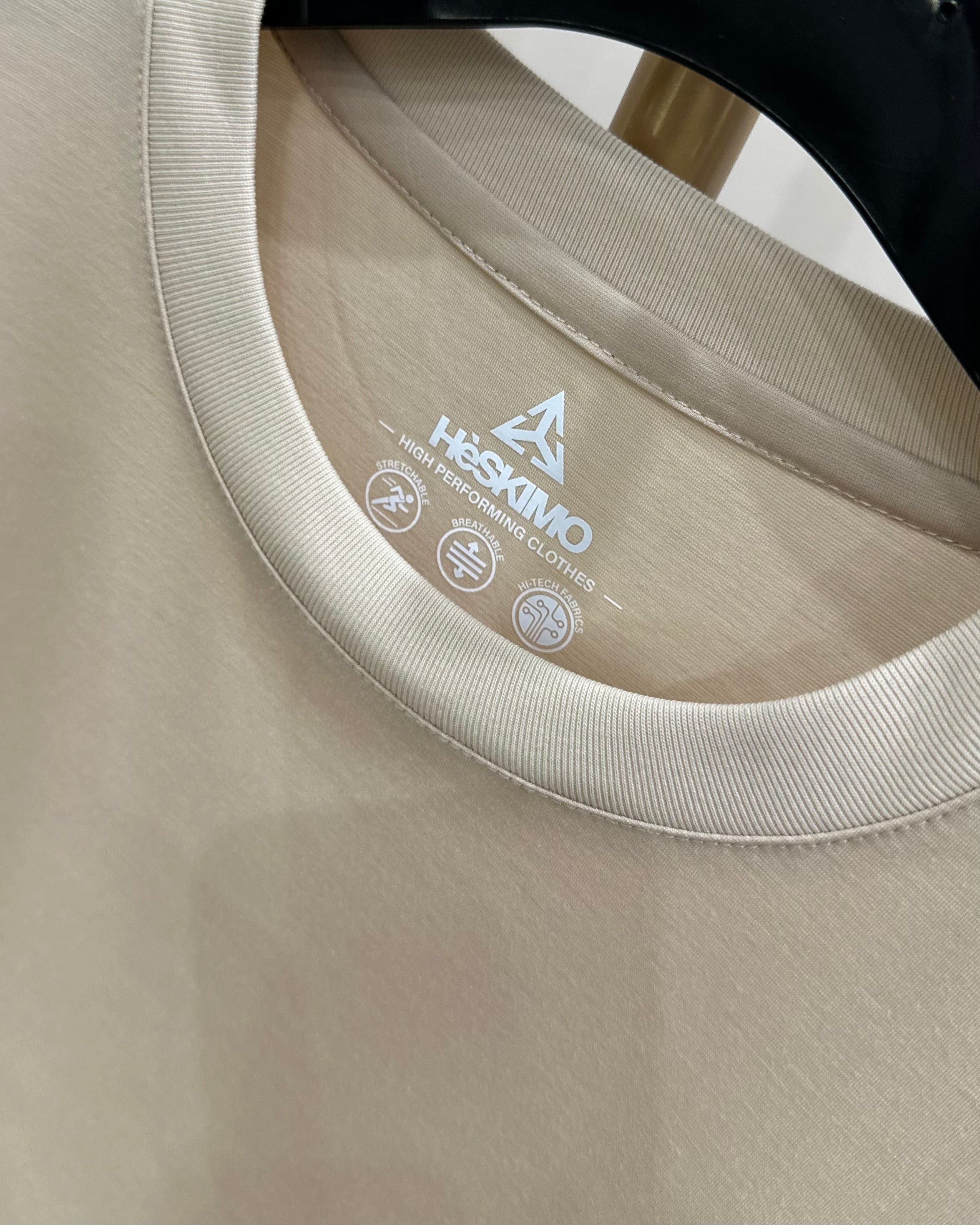 Heskimo T-SHIRT NO IRON SILK - Beige