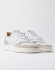 COURT 2.0 BASIC WHITE-BEIGE - D.A.T.E. SNEAKERS