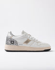 FW25 D.A.T.E. COURT 2.0 VINTAGE CALF WHITE-SILVER