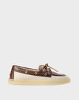 Scarpa modello barca marrone/crema - CPH160