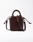 FW25 D.A.T.E. CUBO BAG LEATHER BORDEAUX