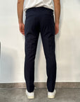 Entre Amis Pantalone in Fresco Lana tk america Capri - Blu notte