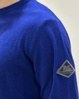 FW25 ROY ROGER'S MAGLIONE GIROCOLLO IN LANA E CASHMERE FINEZZA 12 FRENCH NAVY