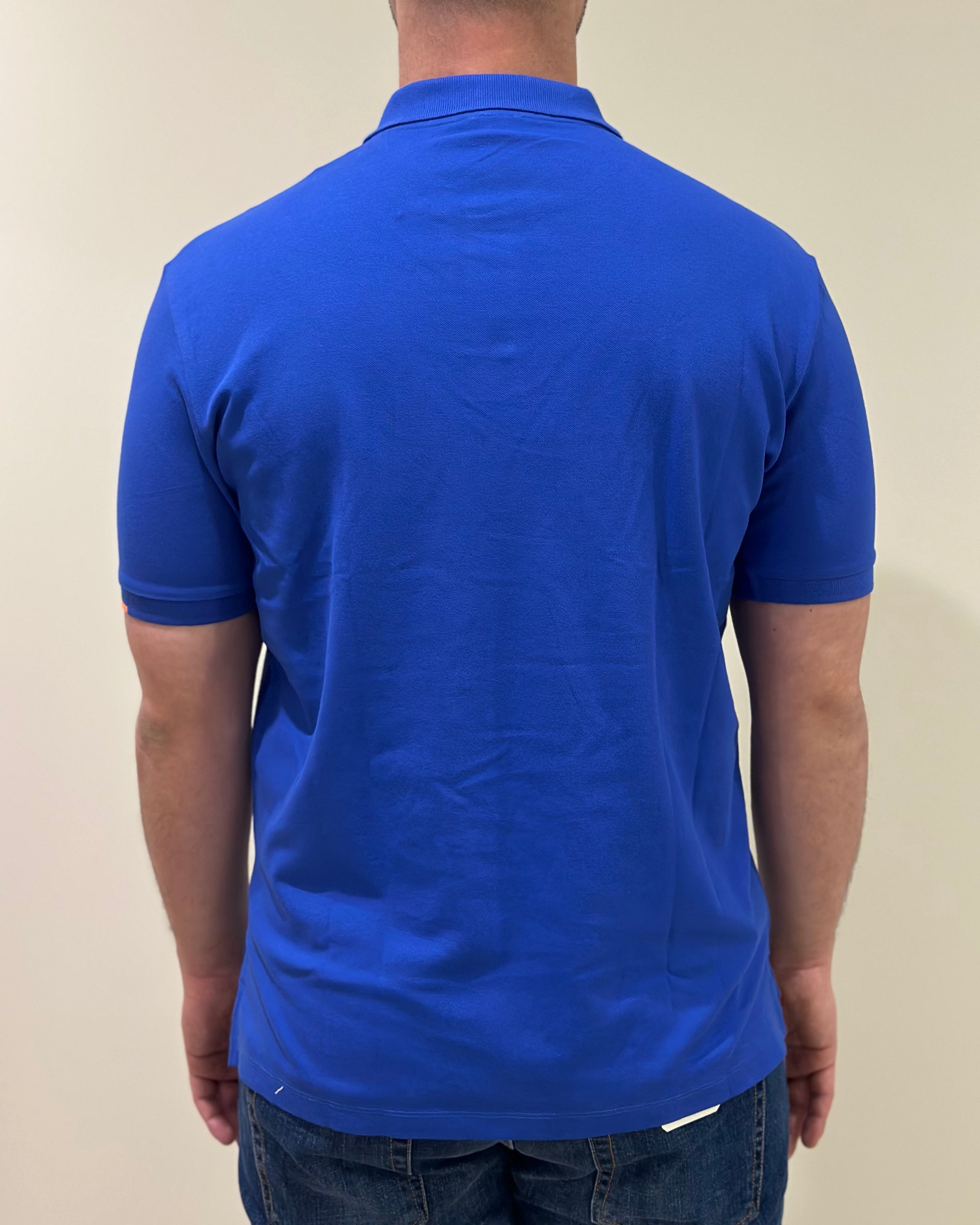 SUNS POLO FEDERICO TAG IN PIQUET CHINA BLUE