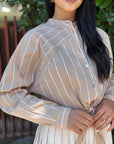 H2O CAMICIA SABILLA PANNA/BEIGE