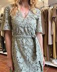 PENNYBLACK  Abito midi in cotone sangallo verde - PBPSONNI