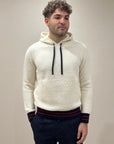 FW25 GALLIA FELPA ABART CON CAPPUCCIO - PANNA