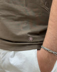 MANUEL RITZ T-SHIRT IN JERSEY DI COTONE MORO