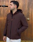Giubbotto AURELIO Velour - Brown - SUNS